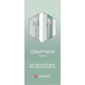 Set of 849 ballpoint pen and pencil - Caran d'Ache - Misty Forest