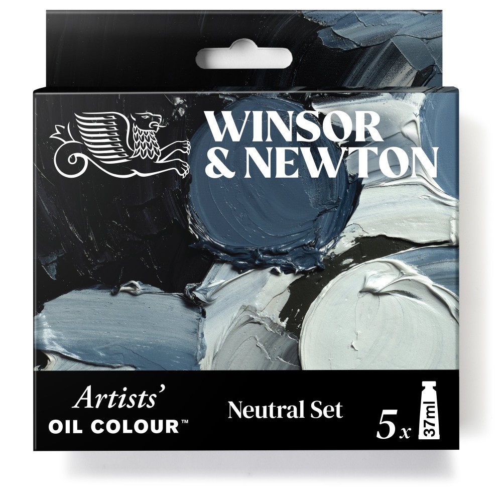 Zestaw farb olejnych Artists' Oil Colour Neutral - Winsor & Newton - 5 x 37 ml