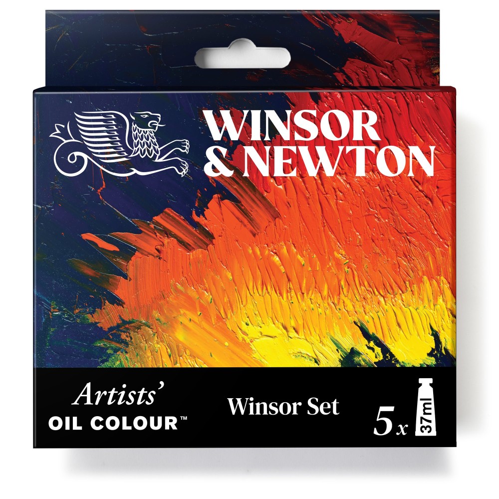 Zestaw farb olejnych Artists' Oil Colour Winsor - Winsor & Newton - 5 x 37 ml