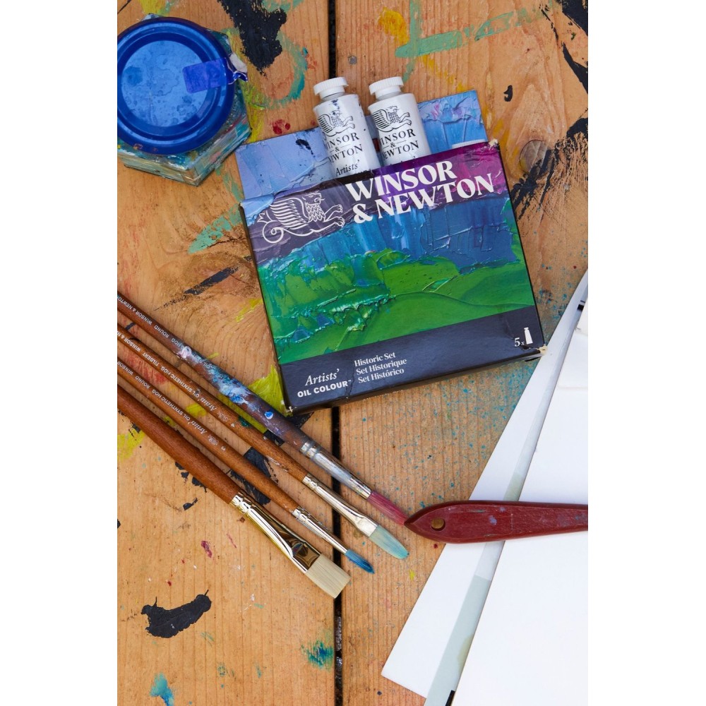 Set of Artists' Oil paints Historic - Winsor & Newton - 5 x 37 ml
