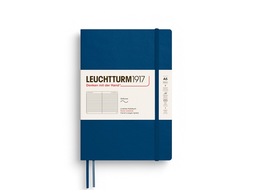 Notatnik w linie A5 - Leuchtturm1917 - Indigo
