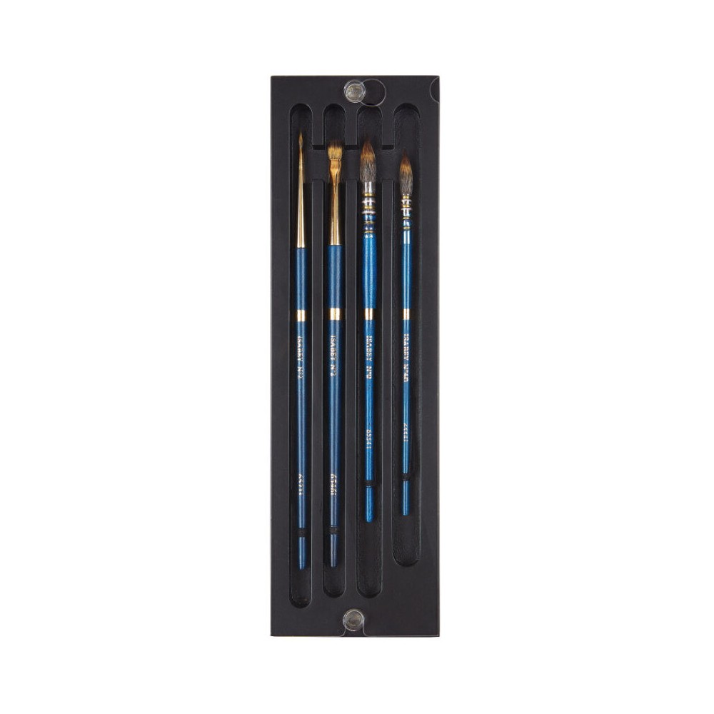 Set of synthetic Isacolor brushes - Isabey - 4 pcs.