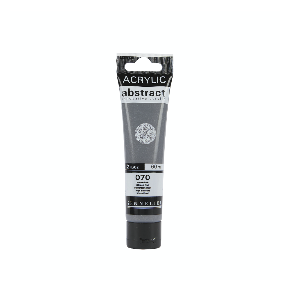Abstract acrylic paint - Sennelier - 070 Iridescent Black 60 ml