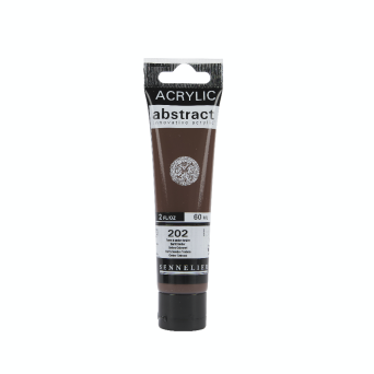 Abstract acrylic paint - Sennelier - 202 Burnt Umber 60 ml