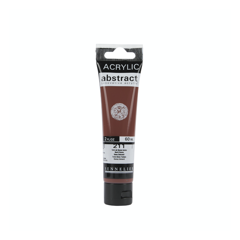 Abstract acrylic paint - Sennelier - 211 Burnt Sienna 60 ml