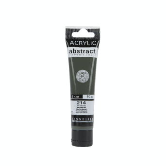 Abstract acrylic paint - Sennelier - 214 Burnt Green Earth 60 ml