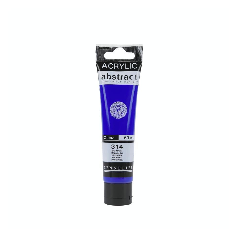 Abstract acrylic paint - Sennelier - 314 Ultramarine Blue 60 ml