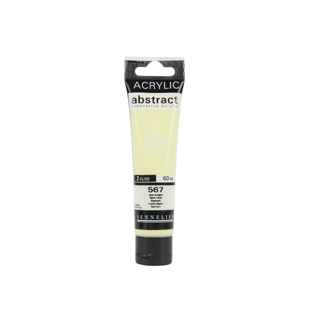 Abstract acrylic paint - Sennelier - 567 Naples Yellow 60 ml