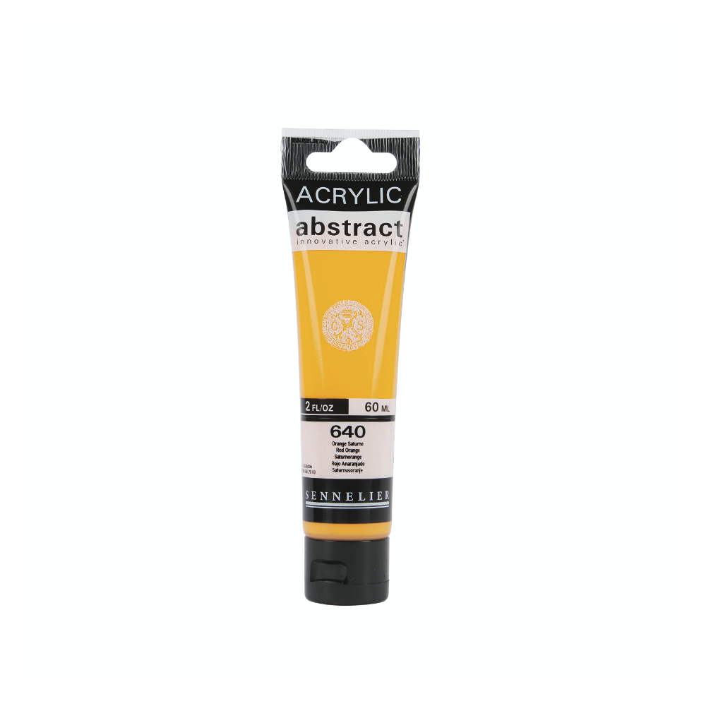 Abstract acrylic paint - Sennelier - 640 Red Orange 60 ml