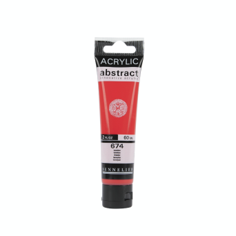 Abstract acrylic paint - Sennelier - 674 Vermilion 60 ml
