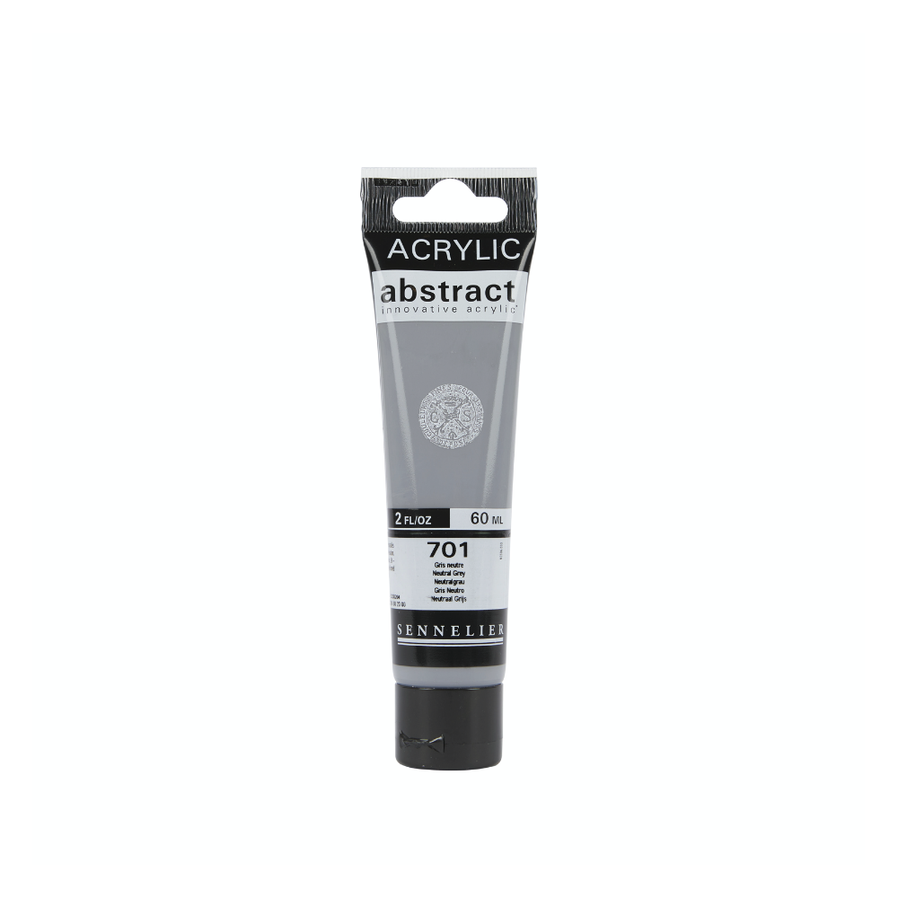 Abstract acrylic paint - Sennelier - 701 Neutral Grey 60 ml