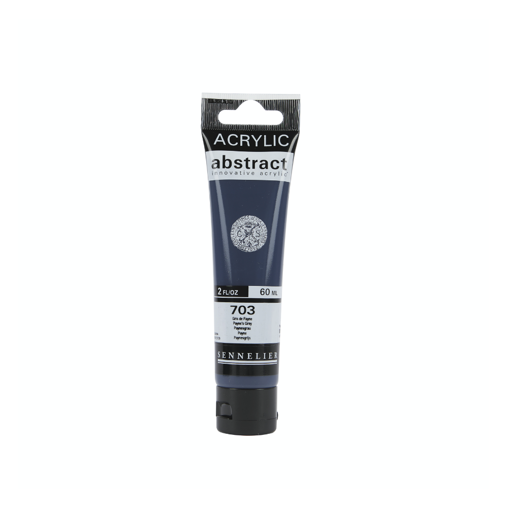 Abstract acrylic paint - Sennelier - 703 Payne's Grey 60 ml