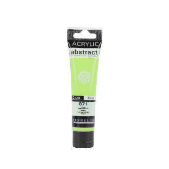 Abstract acrylic paint - Sennelier - 871 Bright Yellow Green 60 ml