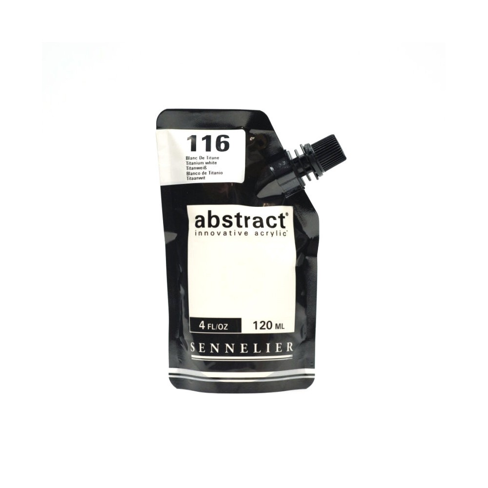 Farba akrylowa Abstract - Sennelier - 116 Titanium White 120 ml