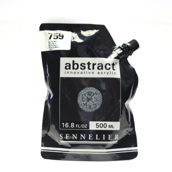 Abstract acrylic paint - Sennelier - 759 Mars Black 500 ml