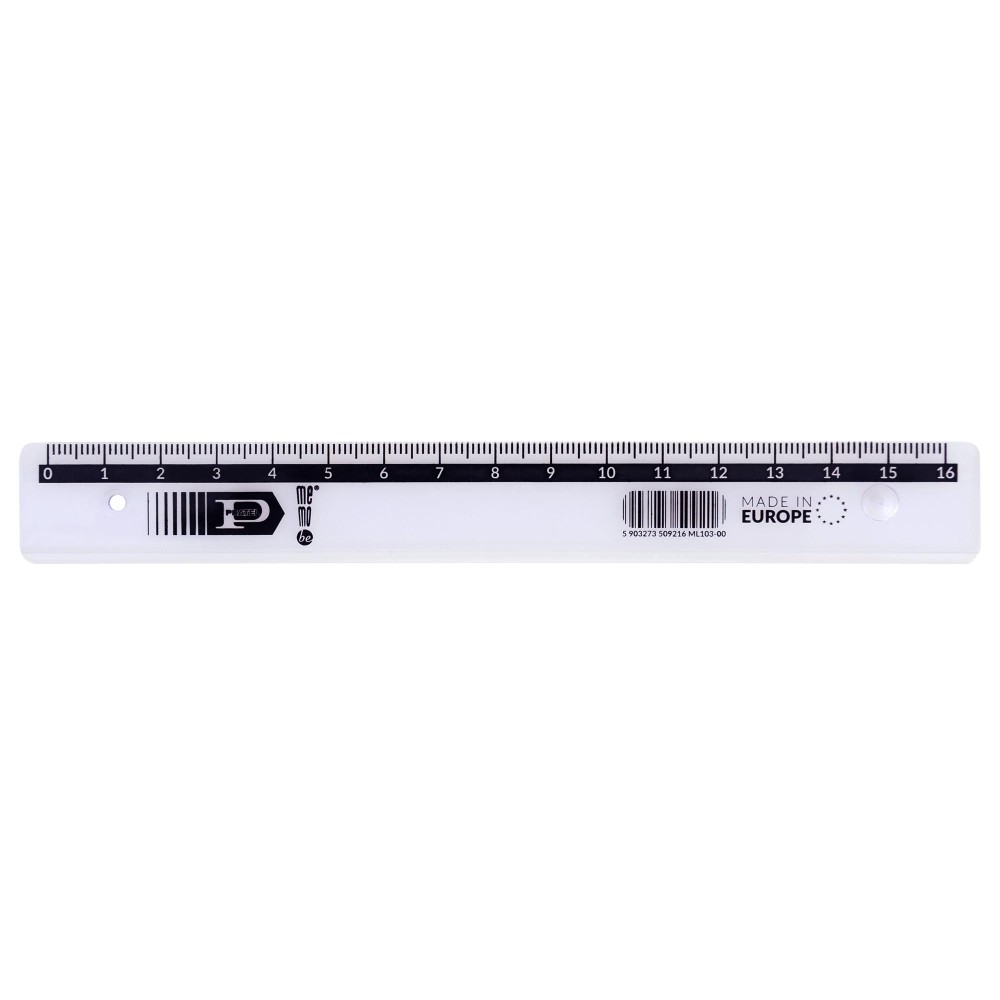 Linijka plastikowa Pratel - MemoBe - 16 cm
