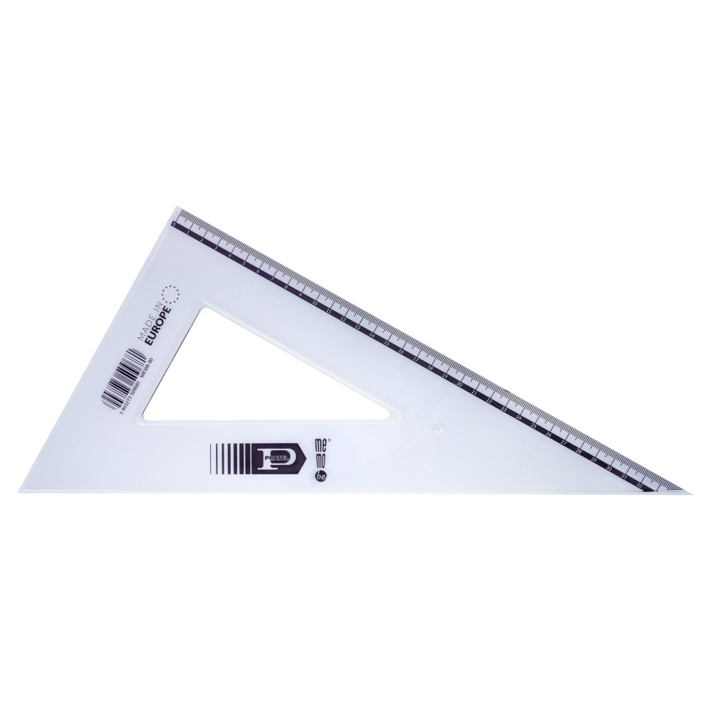Ekierka plastikowa Pratel - MemoBe - 35 cm 60 stopni