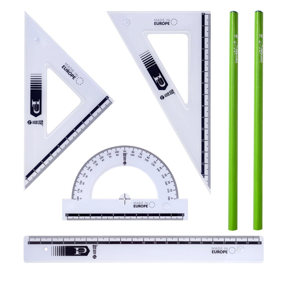 Geometry drawing set - MemoBe - 6 pcs.