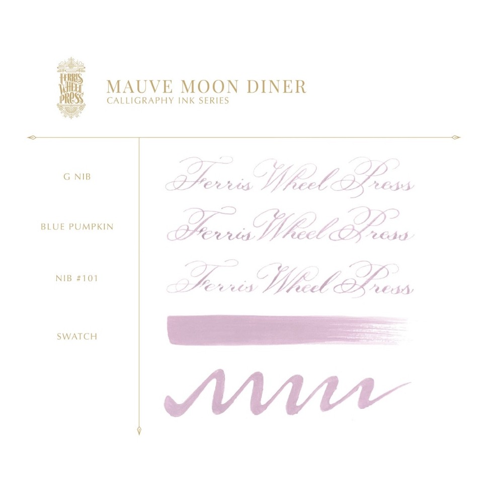 Waterproof ink - Ferris Wheel Press - Mauve Moon Diner 28 ml
