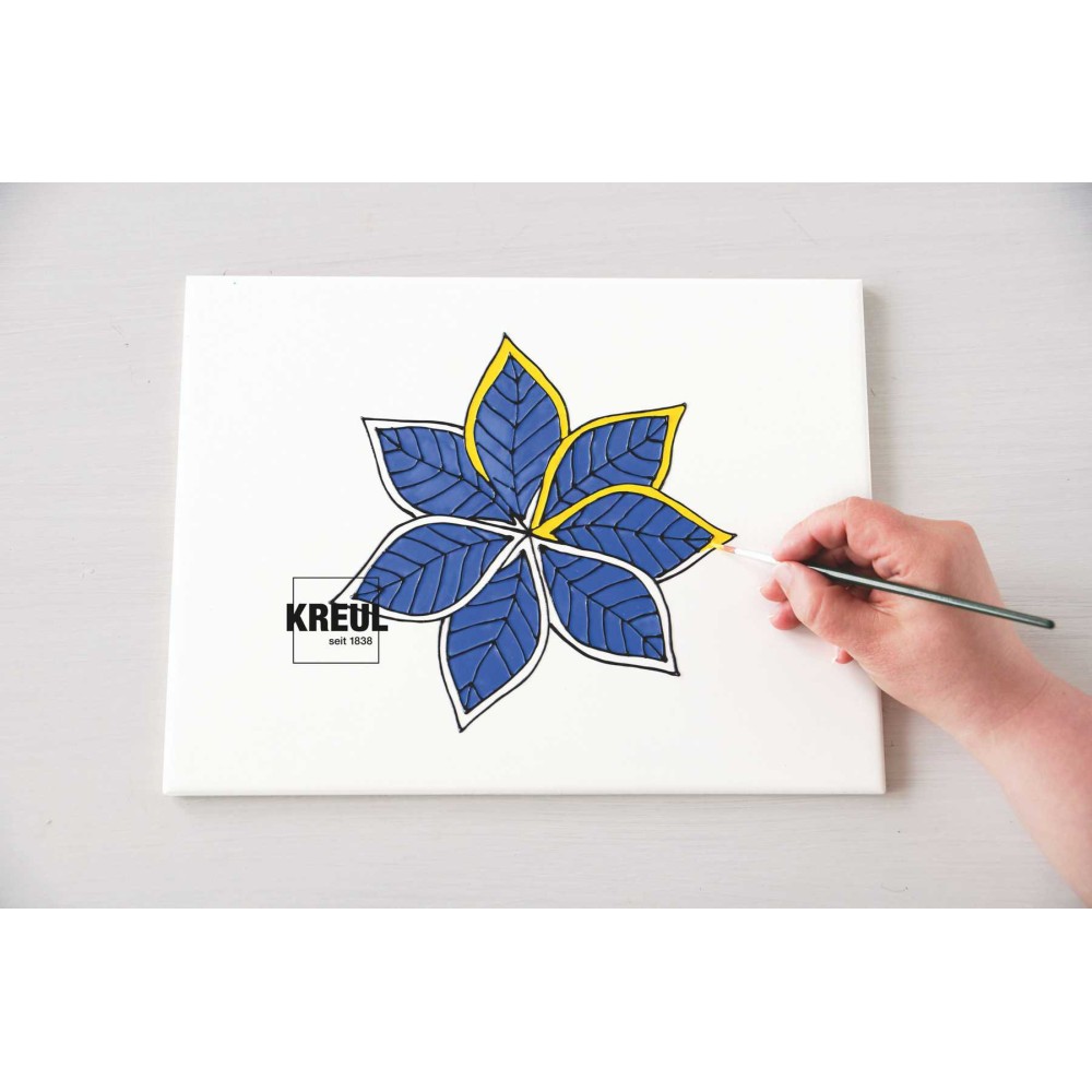 Papier kopiujący na szkło porcelanę metal A4 - Kreul - grafitowy 10 ark.