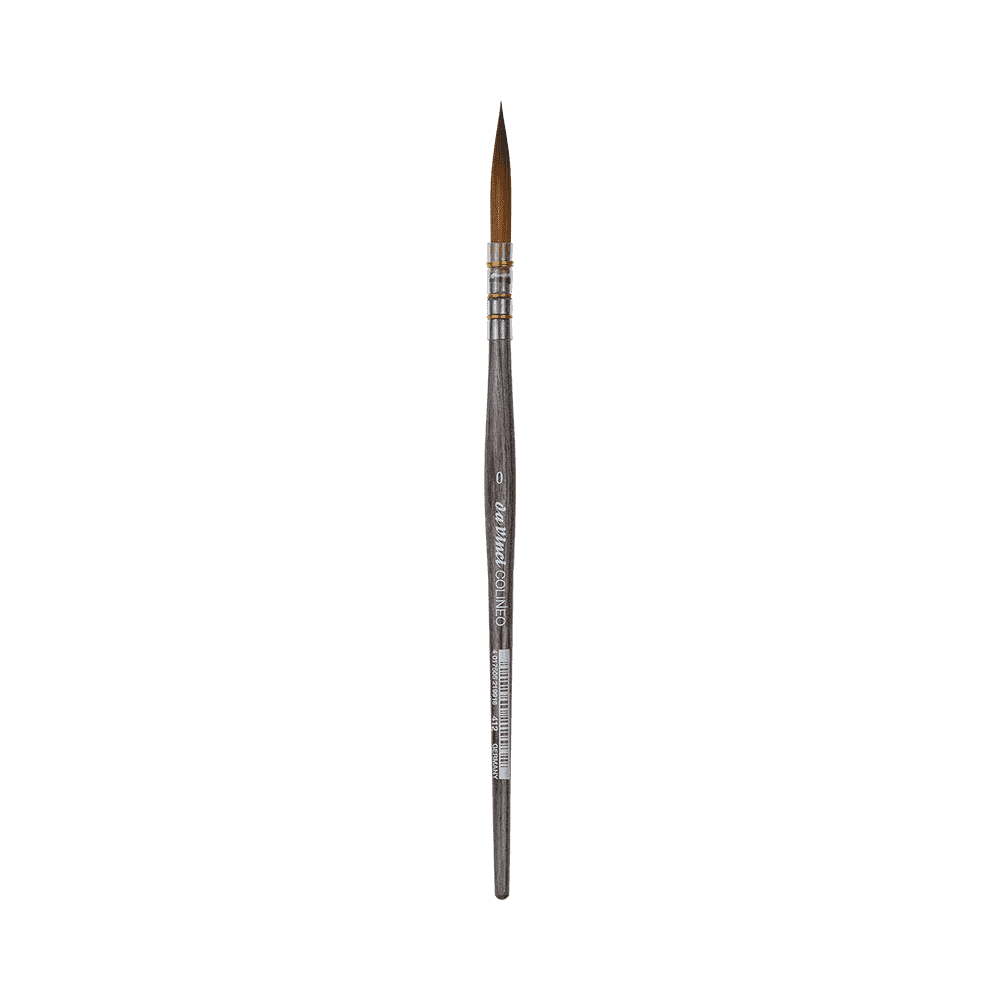Pędzel okrągły długi syntetyczny Colineo seria 412 - Da Vinci - nr 0