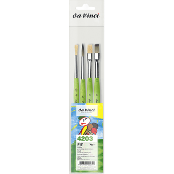 Set of synthetic Fit brushes - Da Vinci - 4 pcs.