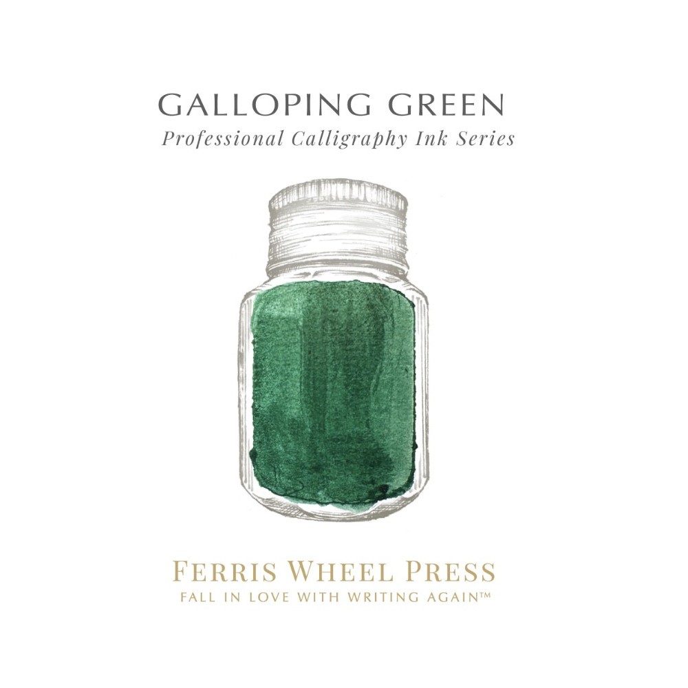 Tusz wodoodporny - Ferris Wheel Press - Galloping Green 28 ml