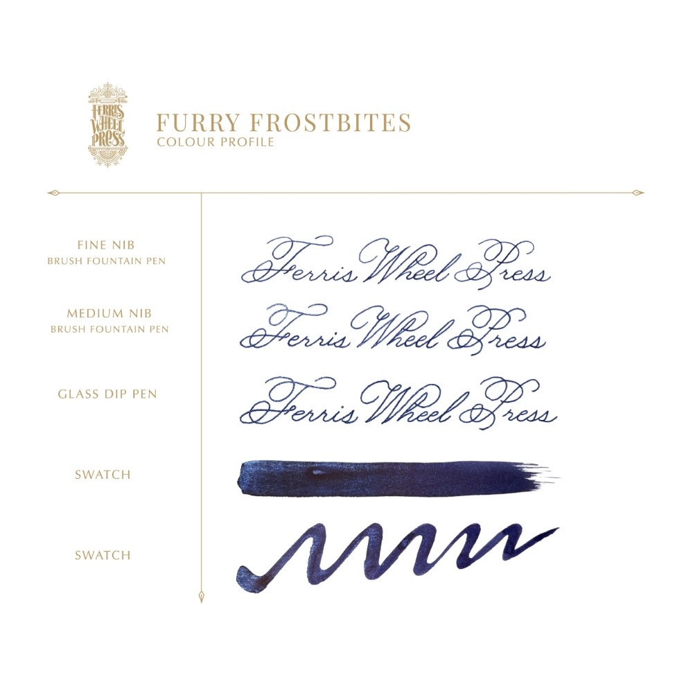 Calligraphy ink FerriTales Bestiary Series - Ferris Wheel Press - Furry Frostbites 20 ml