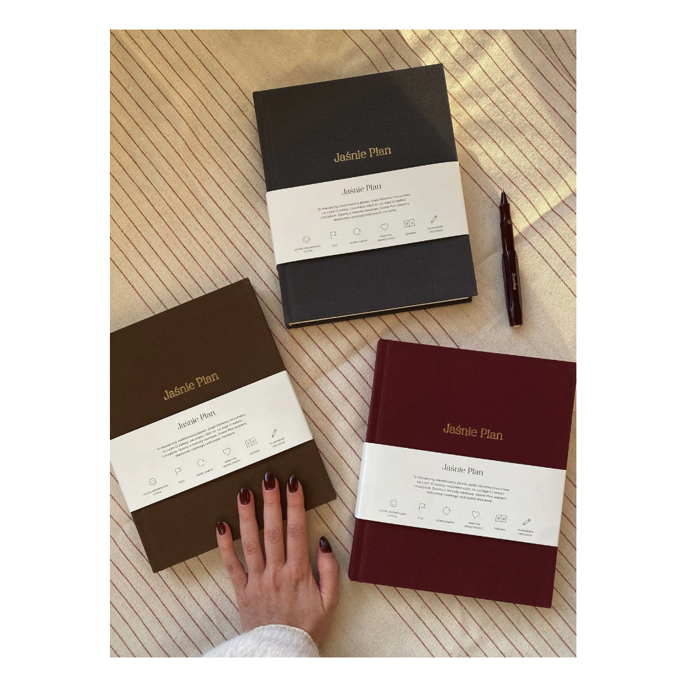 Undated Planner Jaśnie Plan - graphite