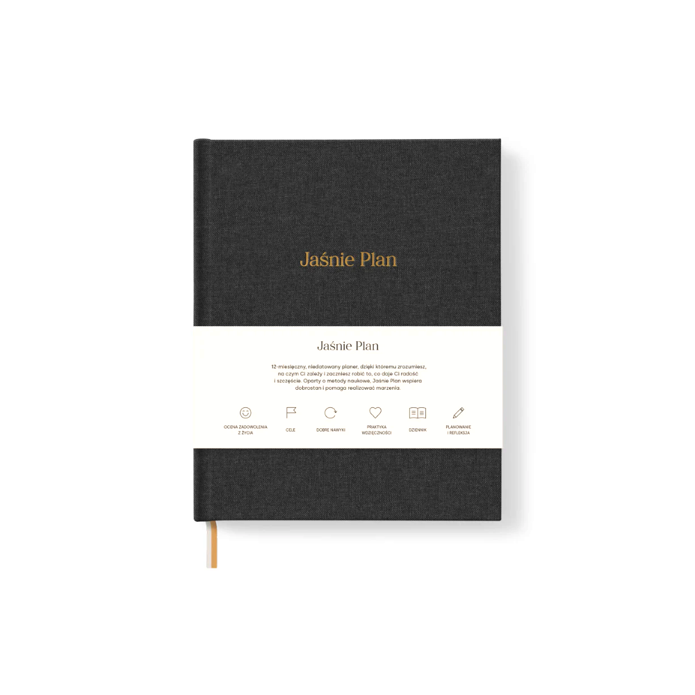 Undated Planner Jaśnie Plan - graphite