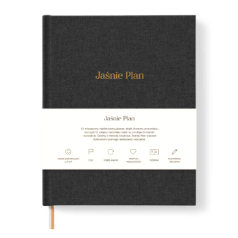 Undated Planner Jaśnie Plan - graphite
