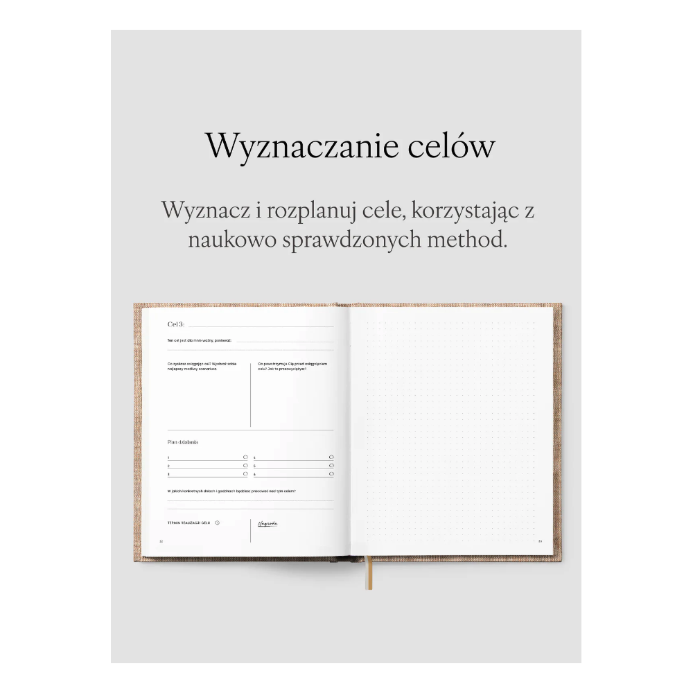 Planer Jaśnie Plan niedatowany - brązowy