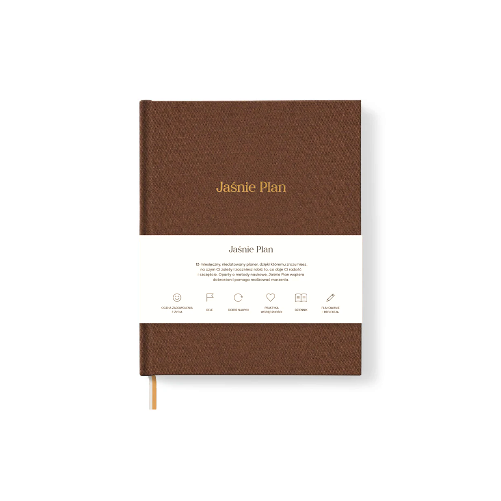 Undated Planner Jaśnie Plan - brown