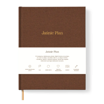 Undated Planner Jaśnie Plan - brown