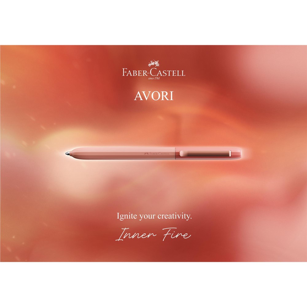 Avori ballpoint pen M with case - Faber-Castell - Inner Fire