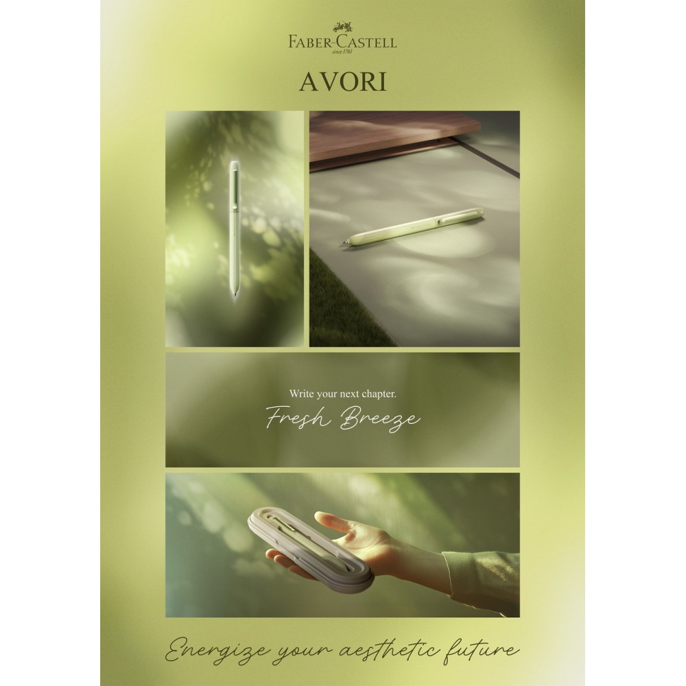 Długopis Avori M z etui - Faber-Castell - Fresh Breeze