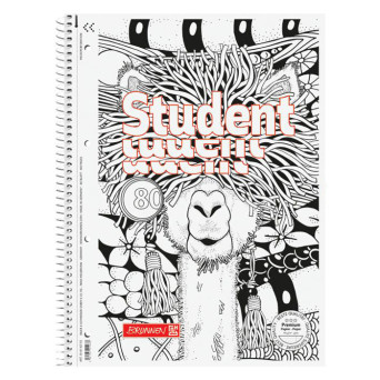 Spiral ruled notebook Student Lama A4 - Brunnen - 90 g/m2 80 sheets