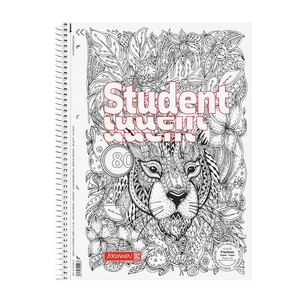 Spiral dotted notebook Student Lew A4 - Brunnen - 90 g/m2 80 sheets
