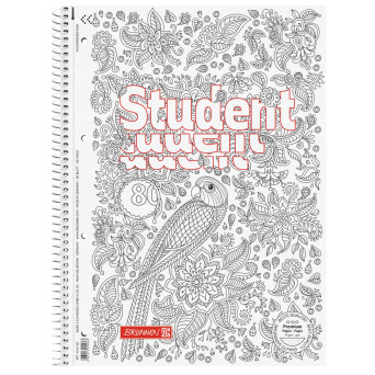 Spiral ruled notebook Student Parrot A4 - Brunnen - 90 g/m2 80 sheets