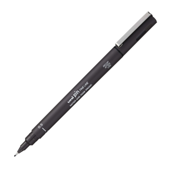 Fineliner Pen UNI PIN 005-200 dark grey
