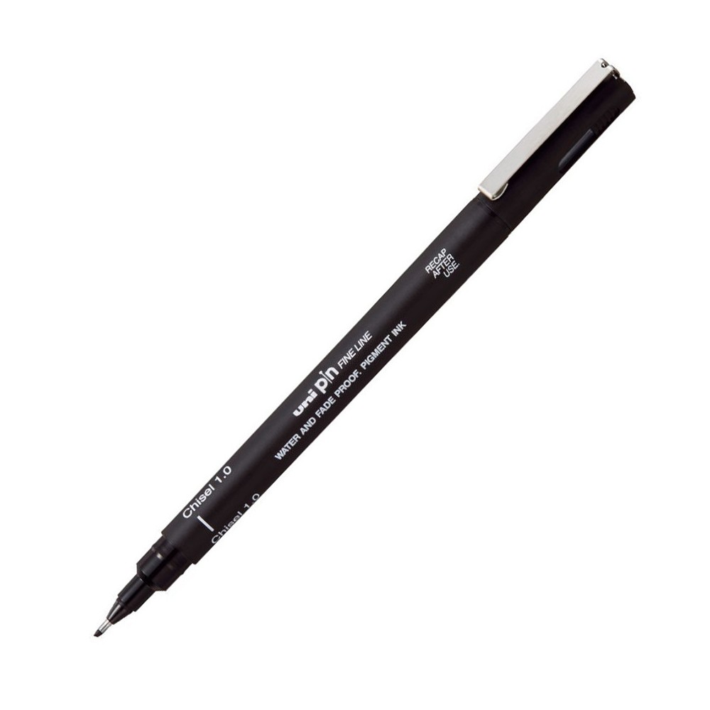 Cienkopis kreślarski Pin CS1-200 - Uni - czarny ścięty 1 mm