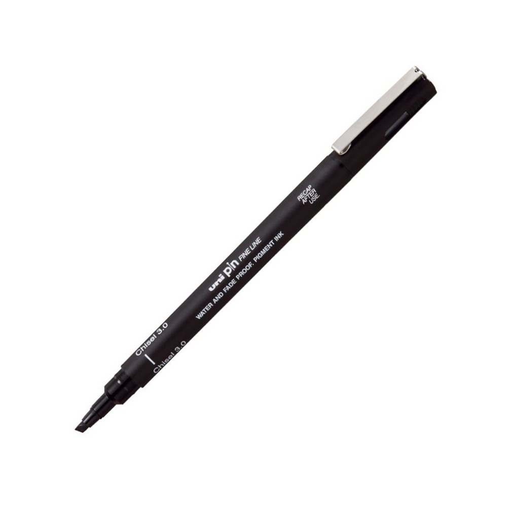 Cienkopis kreślarski Pin CS3-200 - Uni - czarny ścięty 3 mm