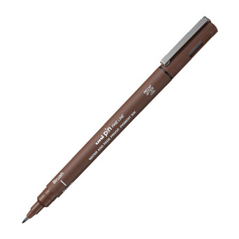 Cienkopis kreślarski z pędzelkiem Pin Brush 200 - Uni - sepia