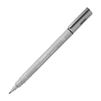 Cienkopis kreślarski z pędzelkiem Pin Brush 200 - Uni - jasnoszary