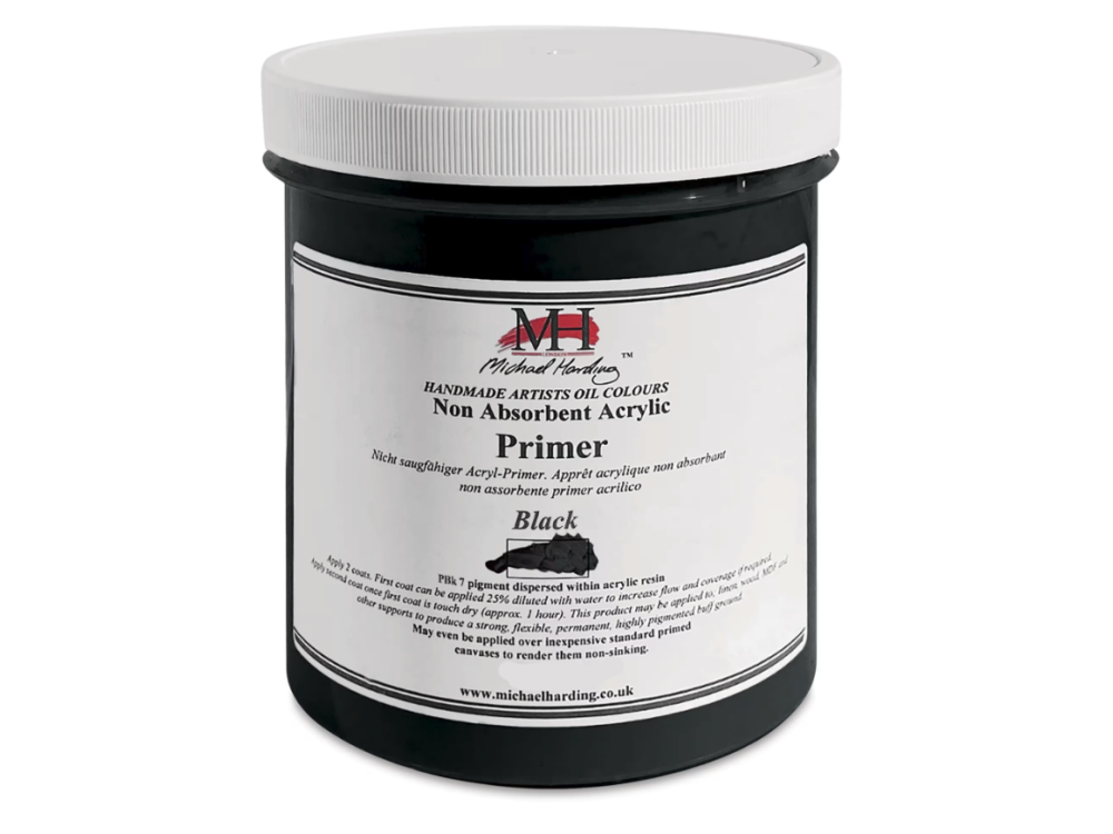 Non-Absorbent Acrylic Primer - Michael Harding - Black 500 ml
