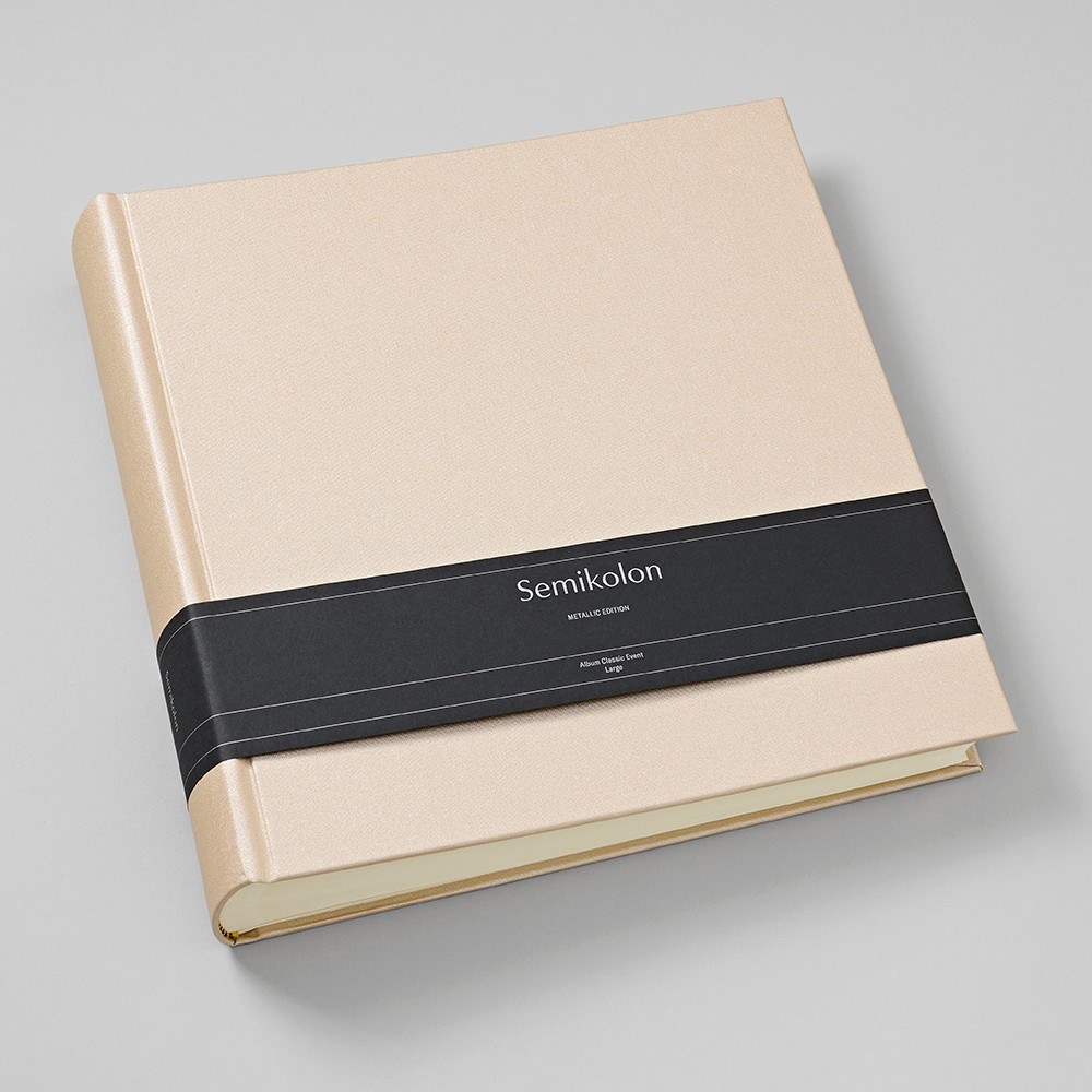 Photo album Classic Large Metallic - Semikolon - Satin Champagne