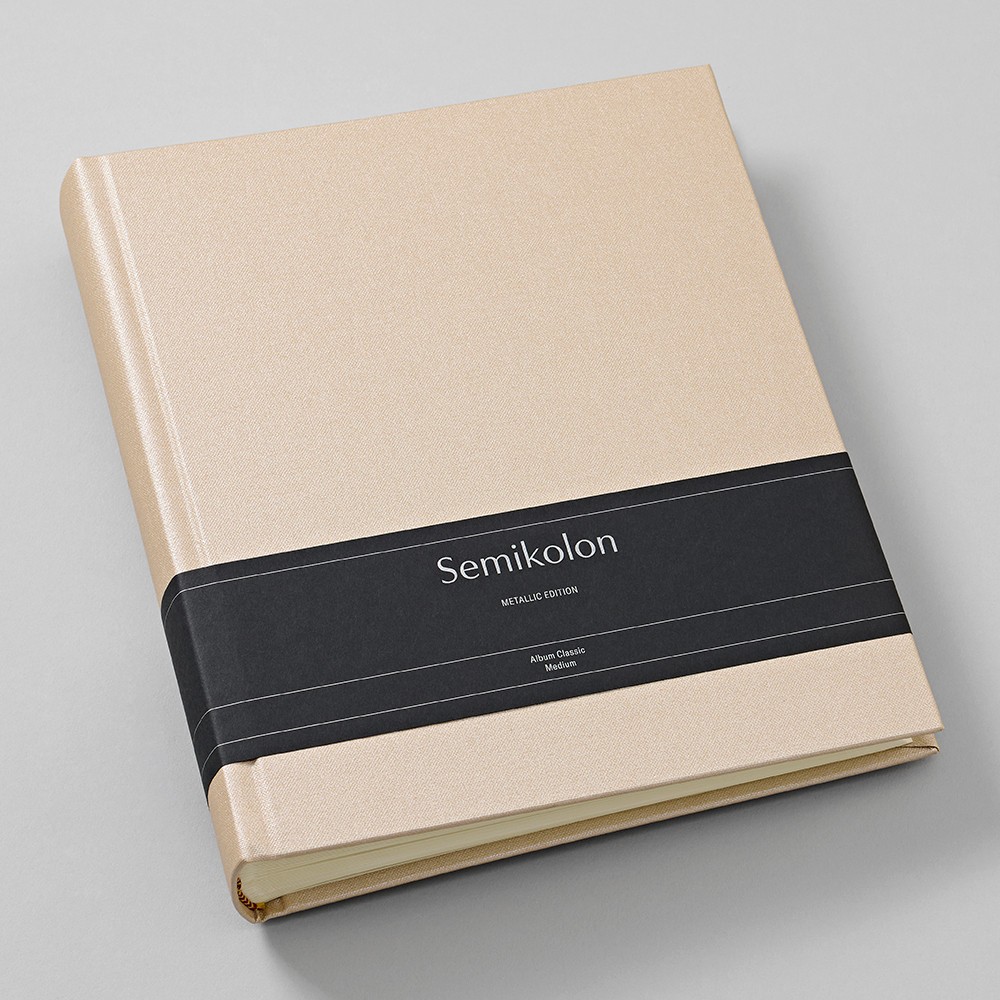 Photo album Classic Medium Metallic - Semikolon - Satin Champagne