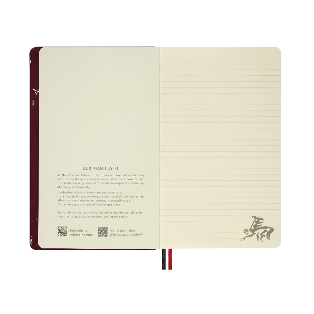 Notatnik w linie 2026 Year of the Horse Box - Moleskine - Red Fire Horse