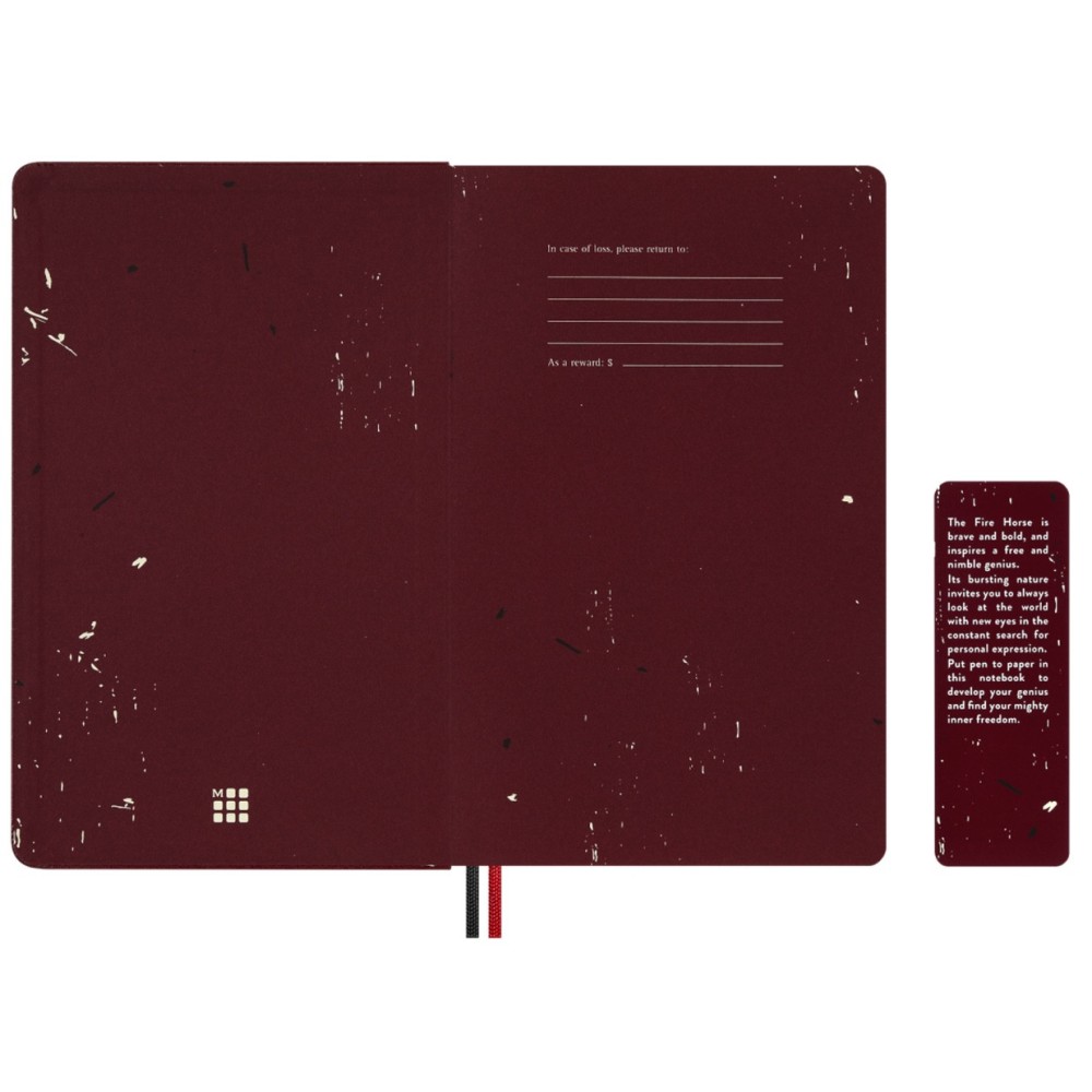 Ruled notebook 2026 Year of the Horse Box - Moleskine - Red Fire Horse