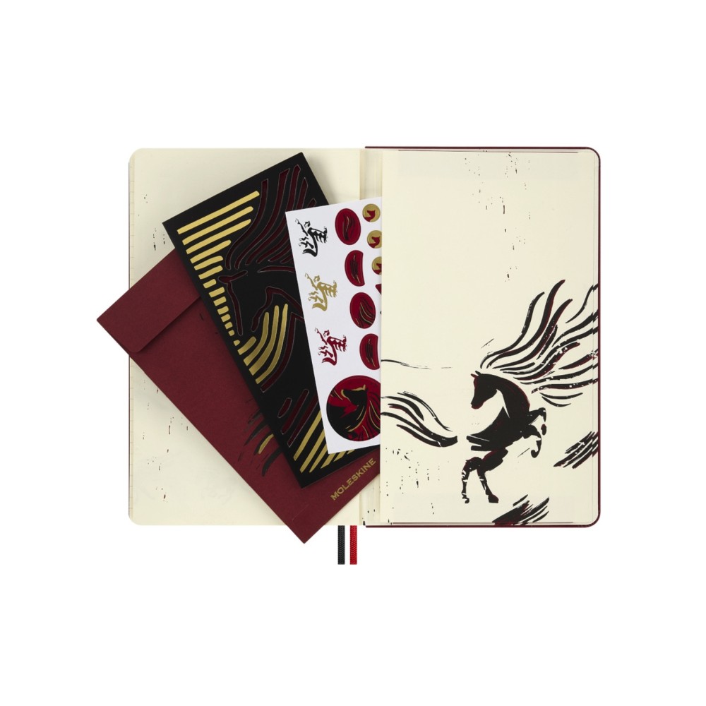 Notatnik w linie 2026 Year of the Horse Box - Moleskine - Red Fire Horse